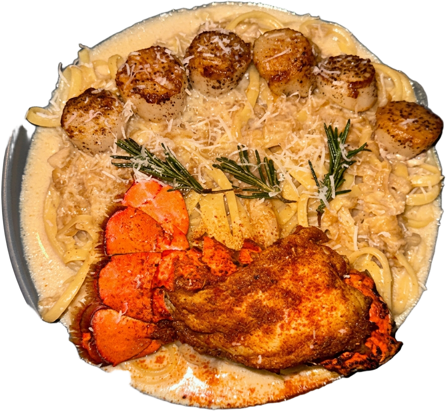Lobster & Seared Scallop Linguine